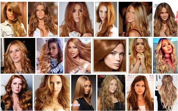 altın karamel saç rengi