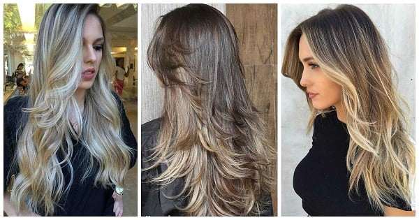 Düz uzun ve katlı saç modeli