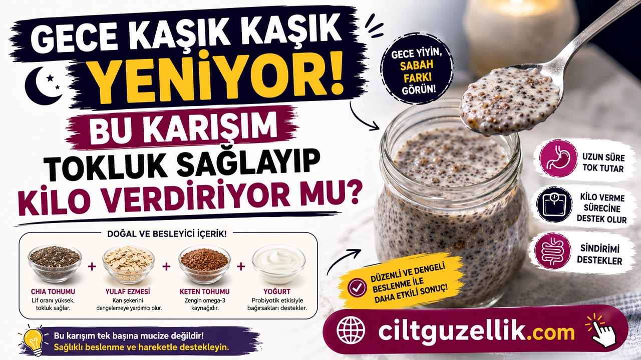 Gece Kaşık Kaşık Yeniyor! Bu Karışım Tokluk Sağlayıp Kilo Verdiriyor mu?