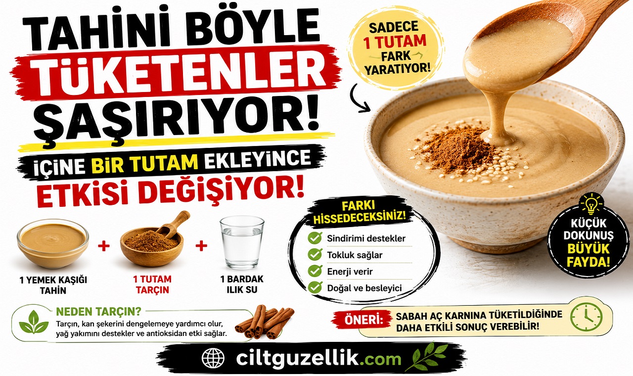Tahini Böyle Tüketenler Şaşırıyor! İçine Bir Tutam Ekleyince Etkisi Değişiyor